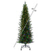 9'Hx40"W PE Slim Eagle Fraser Artificial Christmas Tree, Micro LED Pre-Lit (Multi-Mode) -Green - G170183LEDCC