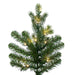 9'Hx40"W PE Slim Eagle Fraser Artificial Christmas Tree, Micro LED Pre-Lit (Multi-Mode) -Green - G170183LEDCC
