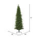 12'Hx49"W PE Slim Eagle Fraser Artificial Christmas Tree, Unlit -Green - G170190