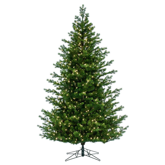 14'Hx100"W PE Eagle Fraser Artificial Christmas Tree, LED Pre-Lit -Green - G170396LED