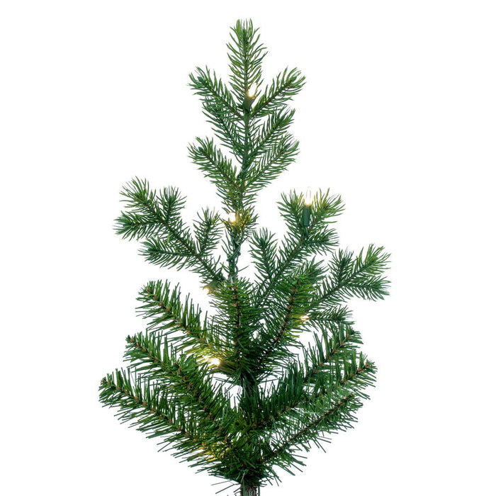 7'6"Hx55"W PE Eagle Fraser Artificial Christmas Tree, LED Pre-Lit -Green - G170376LED