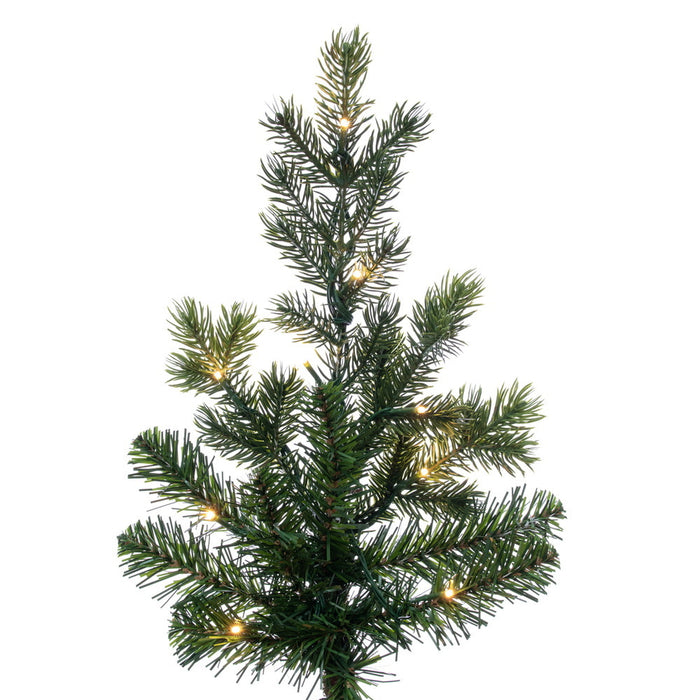 14'Hx100"W PE Eagle Fraser Artificial Christmas Tree, Micro LED Pre-Lit (Multi-Mode) -Green - G170398LEDCC