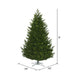 9'Hx67"W PE Eagle Fraser Artificial Christmas Tree, Unlit -Green - G170380