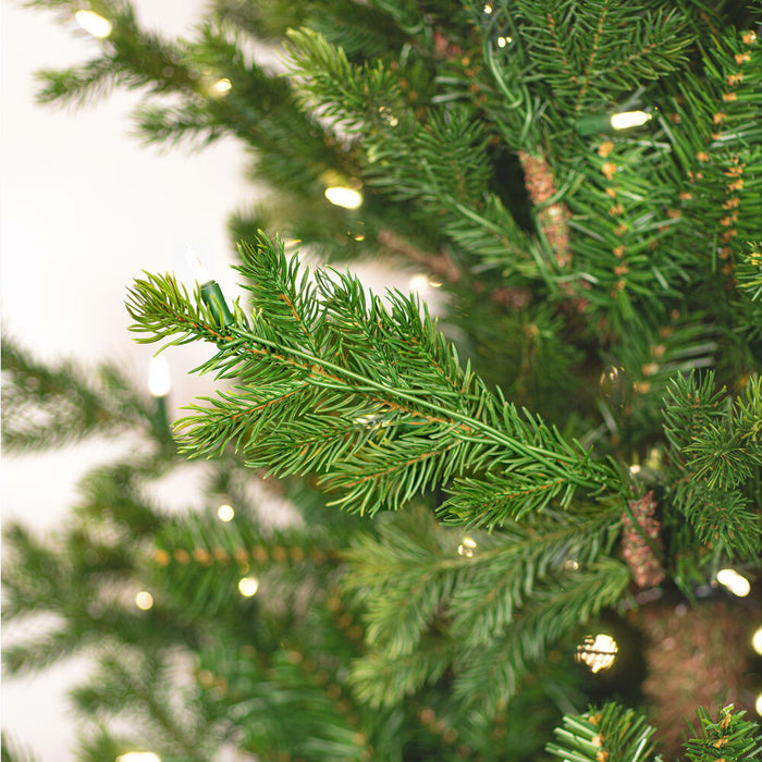 12'Hx85"W PE Eagle Fraser Artificial Christmas Tree, LED Pre-Lit -Green - G170391LED