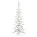 6'Hx26"W Flocked Kuna Pine Artificial Christmas Tree, Unlit -White - G176360