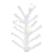 7'6"Hx34"W Flocked Kuna Pine Artificial Christmas Tree, LED Pre-Lit -White - G176376LED