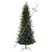 8'6"Hx51"W PE Slim Welch Fraser Artificial Christmas Tree, Micro LED Pre-Lit (Multi-Mode) -Green - G183183LEDCC