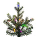 8'6"Hx51"W PE Slim Welch Fraser Artificial Christmas Tree, Micro LED Pre-Lit (Multi-Mode) -Green - G183183LEDCC