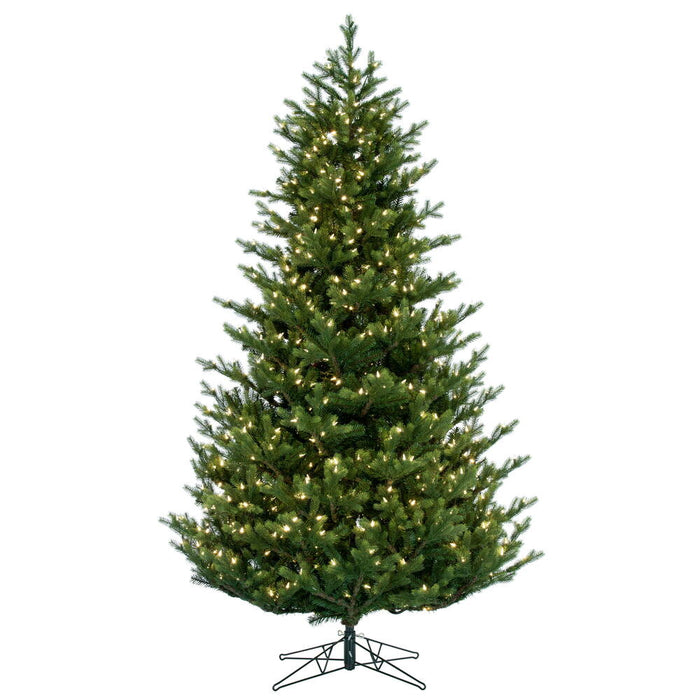 6'6"Hx52"W PE Welch Fraser Artificial Christmas Tree, LED Pre-Lit -Green - G183266LED
