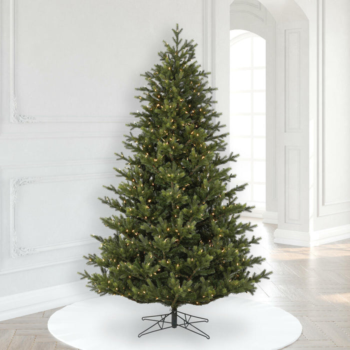 6'6"Hx52"W PE Welch Fraser Artificial Christmas Tree, LED Pre-Lit -Green - G183266LED