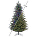 12'Hx81"W PE Welch Fraser Artificial Christmas Tree, Micro LED Pre-Lit (Multi-Mode) -Green - G183293LEDCC