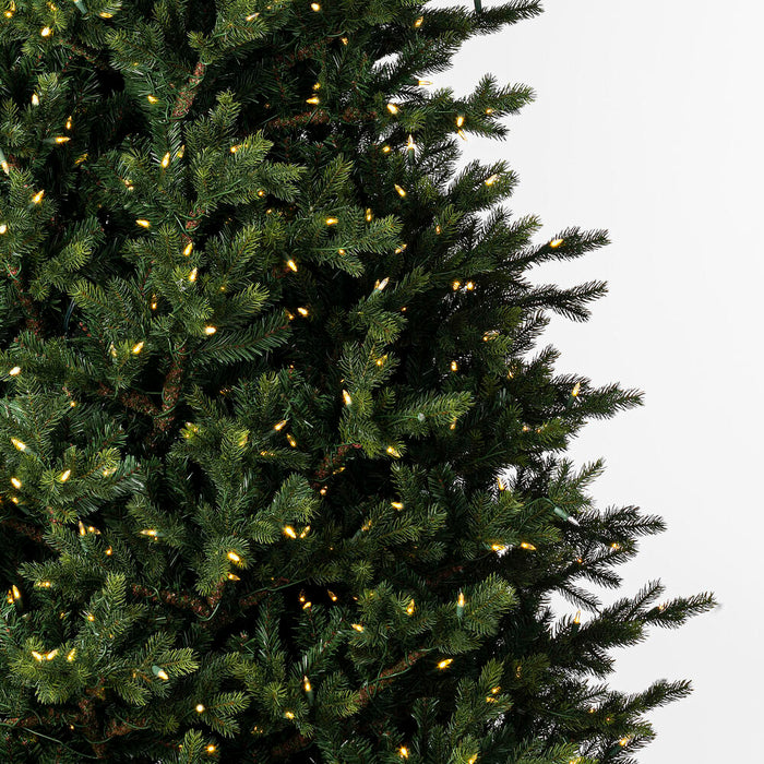 8'6"Hx64"W PE Welch Fraser Artificial Christmas Tree, LED Pre-Lit -Green - G183281LED