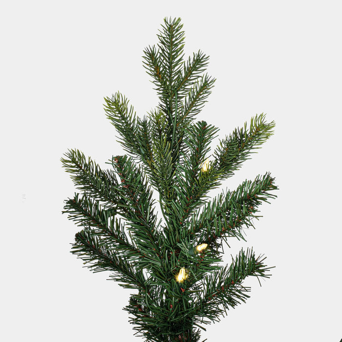 8'6"Hx64"W PE Welch Fraser Artificial Christmas Tree, LED Pre-Lit -Green - G183281LED