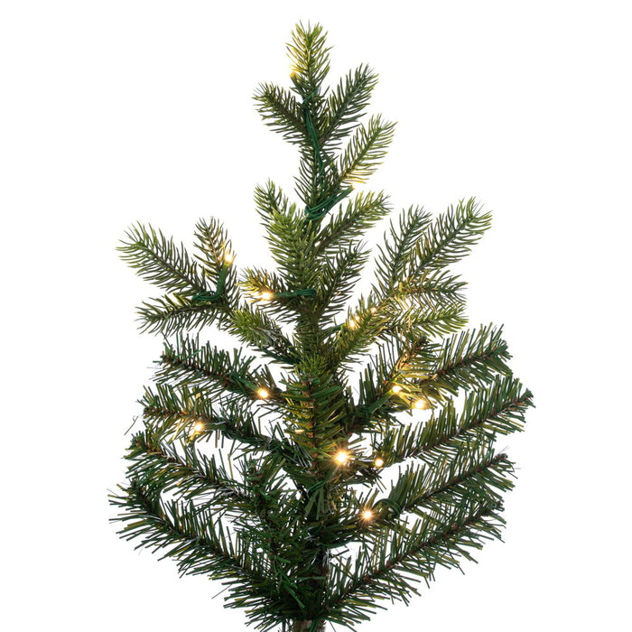 8'6"Hx64"W PE Welch Fraser Artificial Christmas Tree, Micro LED Pre-Lit (Multi-Mode) -Green - G183283LEDCC