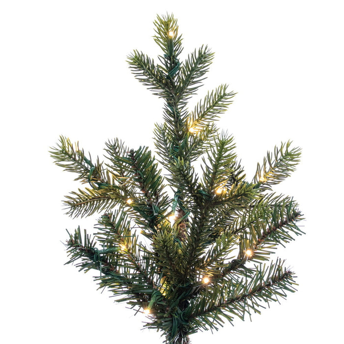 10'Hx73"W PE Welch Fraser Artificial Christmas Tree, Micro LED Pre-Lit (Multi-Mode) -Green - G183288LEDCC