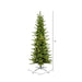 6'6"Hx35"W PE Pencil Moutauk Pine Artificial Christmas Tree, LED Pre-Lit -Green - G193466LED