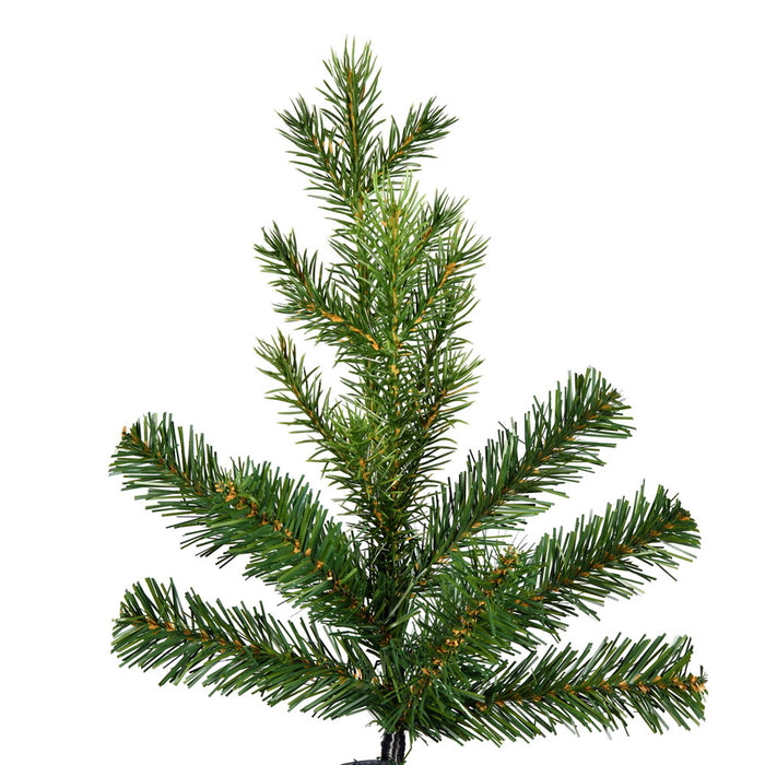 10'Hx49"W PE Pencil Moutauk Pine Artificial Christmas Tree, Unlit -Green - G193485