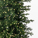7'6"Hx38"W PE Pencil Moutauk Pine Artificial Christmas Tree, LED Pre-Lit -Green - G193476LED