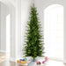 9'Hx43"W PE Pencil Moutauk Pine Artificial Christmas Tree, Unlit -Green - G193480