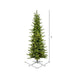 9'Hx43"W PE Pencil Moutauk Pine Artificial Christmas Tree, LED Pre-Lit -Green - G193481LED