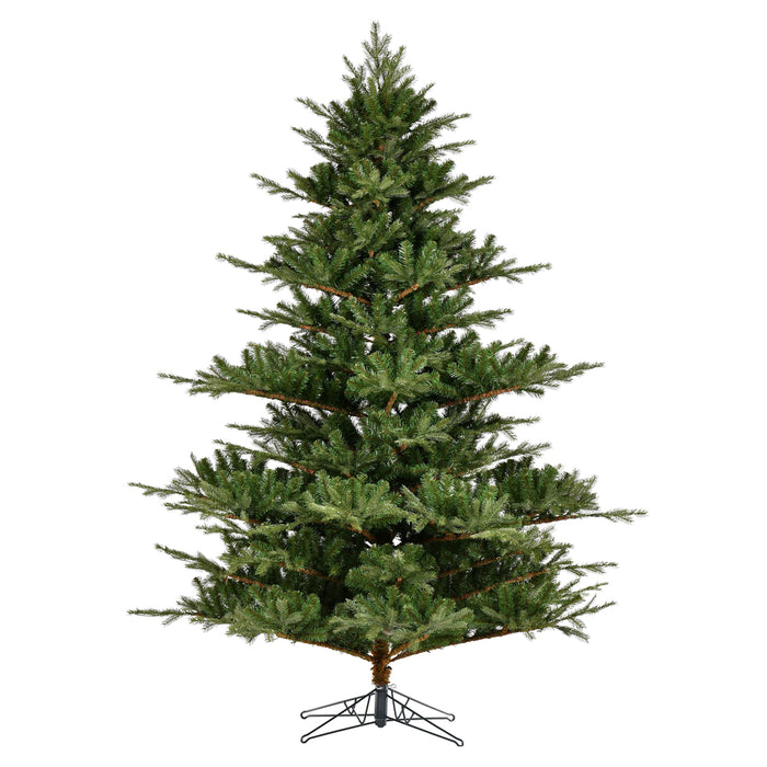 7'6"Hx67"W PE Sherwood Fir Artificial Christmas Tree, Unlit -Green - G204275