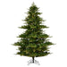 9'Hx81"W PE Sherwood Fir Artificial Christmas Tree, LED Pre-Lit -Green - G204281LED