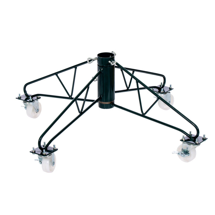 12'Hx64"W Flocked Jackson Pine Artificial Christmas Tree, Unlit -White - G225590