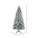 9'Hx51"W Flocked Jackson Pine Artificial Christmas Tree, Unlit -White - G225580