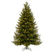 6'6"Hx52"W PE Washington Fraser Artificial Christmas Tree, LED Pre-Lit -Green - G230866LED