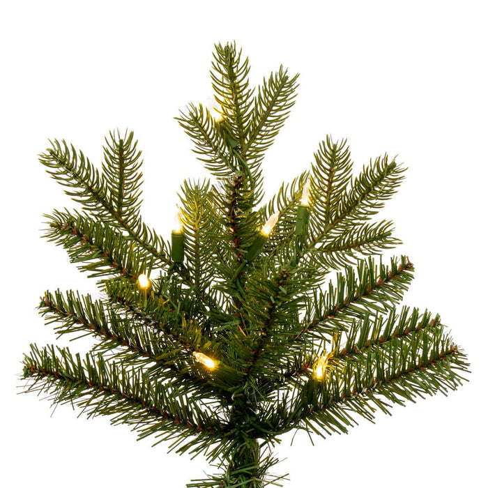 6'6"Hx52"W PE Washington Fraser Artificial Christmas Tree, LED Pre-Lit -Green - G230866LED