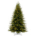 7'6"Hx58"W PE Washington Fraser Artificial Christmas Tree, LED Pre-Lit -Green - G230876LED