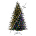 7'6"Hx58"W PE Washington Fraser Artificial Christmas Tree, Micro LED Pre-Lit (Multi-Mode) -Green - G230878LEDCC