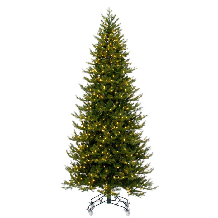 10'Hx54"W PE Washington Fraser Artificial Christmas Tree, LED Pre-Lit -Green - G230886LED