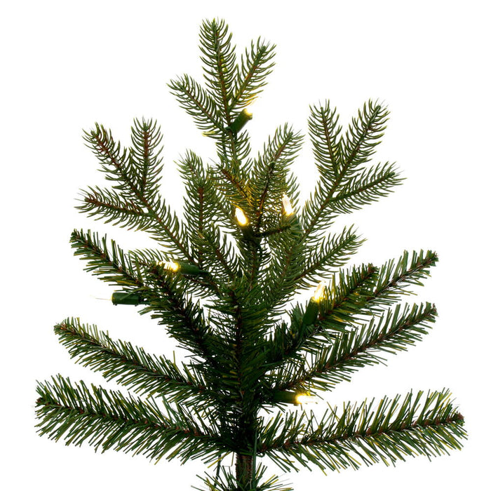 9'Hx54"W PE Washington Fraser Artificial Christmas Tree, LED Pre-Lit -Green - G230881LED