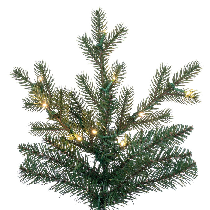 9'Hx54"W PE Washington Fraser Artificial Christmas Tree, Micro LED Pre-Lit (Multi-Mode) -Green - G230883LEDCC