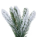 4'6"Hx17"W Snowy Flocked Alpine Artificial Christmas Tree, Unlit -Green - G232545