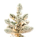 6'Hx19"W Snowy Flocked Alpine Artificial Christmas Tree, Micro LED Pre-Lit -Green - G232561LED