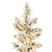 7'6"Hx22"W Snowy Flocked Alpine Artificial Christmas Tree, Micro LED Pre-Lit -Green - G232576LED