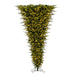 7'6"Hx62"W PE Upside-Down Balsam Pine Artificial Christmas Tree, LED Pre-Lit -Green - G235271LED