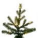 9'Hx73"W PE Upside-Down Balsam Pine Artificial Christmas Tree, LED Pre-Lit -Green - G235281LED