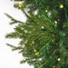 9'Hx73"W PE Upside-Down Balsam Pine Artificial Christmas Tree, LED Pre-Lit -Green - G235281LED