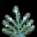 7'6"Hx62"W Upside-Down Iridescent Spruce Artificial Christmas Tree, LED Pre-Lit (Cool White) -White - G235471LED