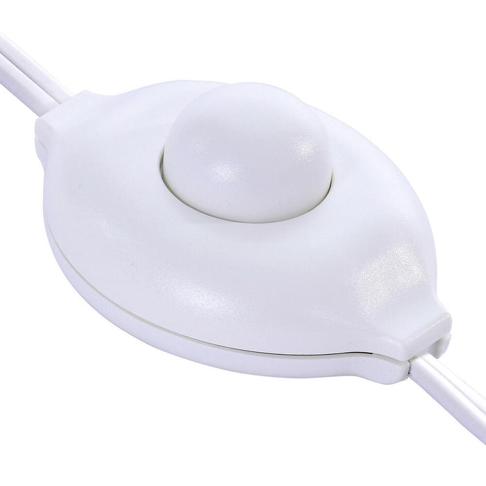 4'Hx76"W Iridescent Spruce Artificial Christmas Tree, LED Pre-Lit (Cool White) -White - G235696LED