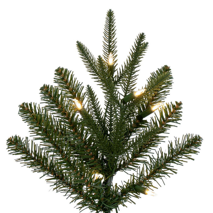 7'6"Hx30"W PE Tacoma Fraser Fir Artificial Christmas Tree, LED Pre-Lit -Green - G236276LED