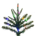 12'Hx44"W PE Tacoma Fraser Fir Artificial Christmas Tree, Micro LED Pre-Lit (Multi-Mode) -Green - G236293LEDCC