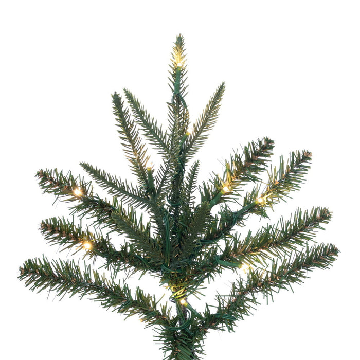 6'6"Hx27"W PE Tacoma Fraser Fir Artificial Christmas Tree, Micro LED Pre-Lit (Multi-Mode) -Green - G236268LEDCC