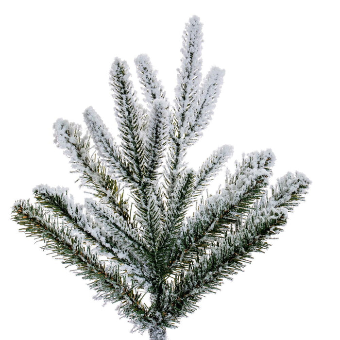6'6"Hx27"W PE Frosted Tacoma Fraser Fir Artificial Christmas Tree, Unlit -White - G236665