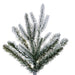 6'6"Hx27"W PE Frosted Tacoma Fraser Fir Artificial Christmas Tree, Unlit -White - G236665