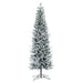 7'6"Hx30"W PE Frosted Tacoma Fraser Fir Artificial Christmas Tree, Unlit -White - G236675