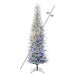 6'6"Hx27"W PE Frosted Tacoma Fraser Fir Artificial Christmas Tree, Micro LED Pre-Lit (Multi-Mode) -White - G236668LEDCC